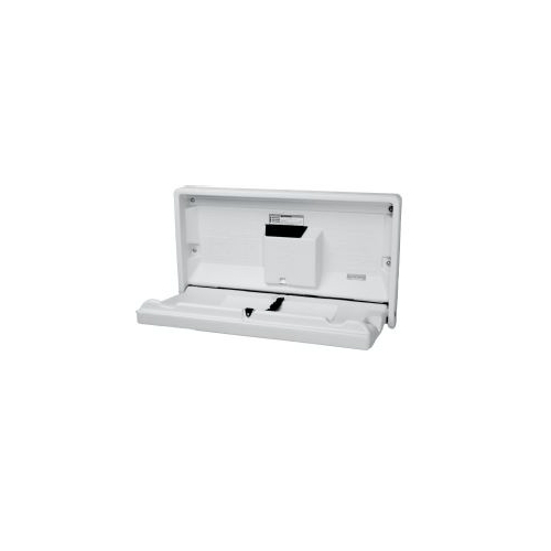 Bobrick BCS1 Cream Horizontal Wall Mount Baby Changing Station